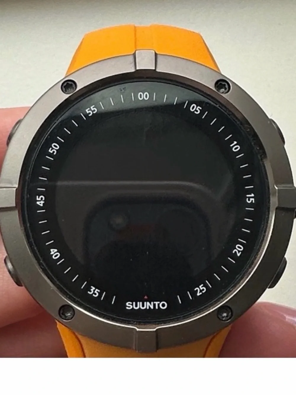 Suunto Orange Strap Titanium-Bezel GPS Watch